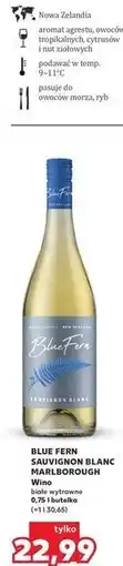 Kaufland BLUE FERN SAUVIGNON BLANC MARLBOROUGH Wino białe wytrawne oferta