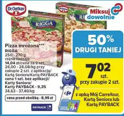 Carrefour Pizza mrożona Rigga 250 - 270 g różne rodzaje oferta