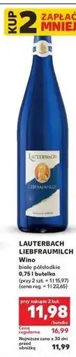 Kaufland LAUTERBACH LIEBFRAUMILCH Wino białe półsłodkie oferta