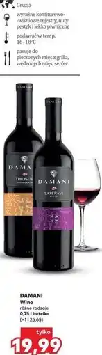 Kaufland Wino Damani (różne rodzaje) oferta