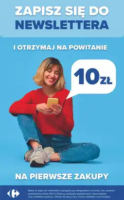 Carrefour Rabat 10 zł na pierwsze zakupy za zapis do newslettera oferta