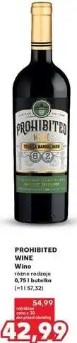 Kaufland PROHIBITED WINE Wino różne rodzaje 0,75 l butelka oferta