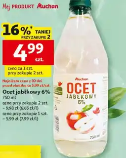 Auchan Ocet jabłkowy 6% Auchan oferta