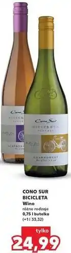 Kaufland CONO SUR BICICLETA Wino różne rodzaje 0,75 l butelka oferta