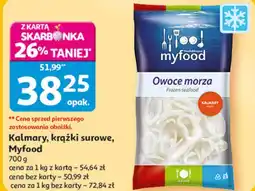 Auchan Kalmary, krążki surowe, Myfood oferta