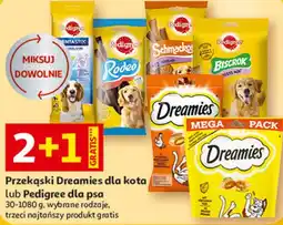 Auchan Przekąski Dreamies dla kota lub Pedigree dla psa oferta