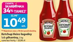 Auchan Ketchup Heinz łagodny lub pikantny oferta