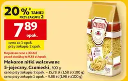 Auchan Makaron nitki walcowane 5-jajeczny, Czaniecki oferta