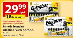Auchan Baterie Energizer Alkaline Power AA/AAA oferta
