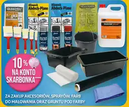 Auchan Akcesoria, spraye, farby do malowania oraz grunt pod farby oferta