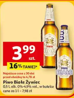 Auchan Piwo Białe Żywiec oferta