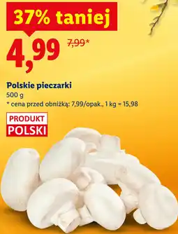 Lidl Polskie pieczarki oferta