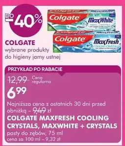 SuperPharm Pasta do zębów Colgate Maxfresh Cooling Crystals, Maxwhite + Crystals oferta