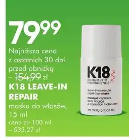 SuperPharm K18 Leave-In Repair maska do włosów oferta