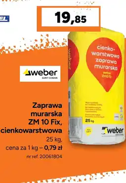 Bricoman Zaprawa murarska Weber oferta