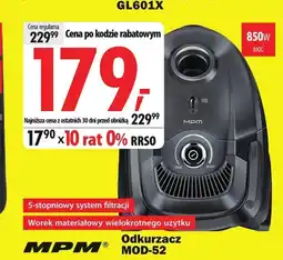 Media Expert Odkurzacz MPM oferta