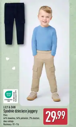 ALDI Spodnie dziecięce Lily & Dan oferta
