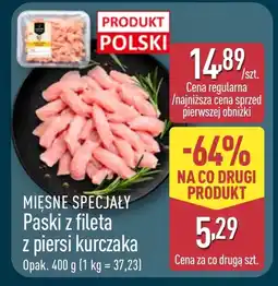 ALDI Paski z fileta z kurczaka Mięsne Specjały oferta