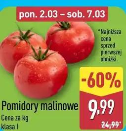 ALDI Pomidory oferta