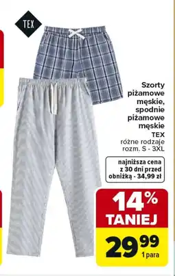 Carrefour Szorty męskie TEX oferta