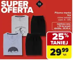 Carrefour Piżama męska TEX oferta
