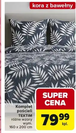 Carrefour Komplet pościeli Textim oferta