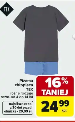 Carrefour Piżama chłopięca TEX oferta