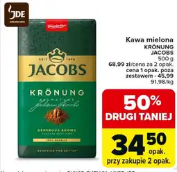 Carrefour Kawa mielona Jacobs oferta