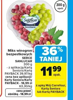 Carrefour Winogrona Sanlucar oferta