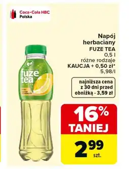 Carrefour Napój Fuze tea oferta