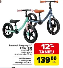 Carrefour Rowerek biegowy Next oferta