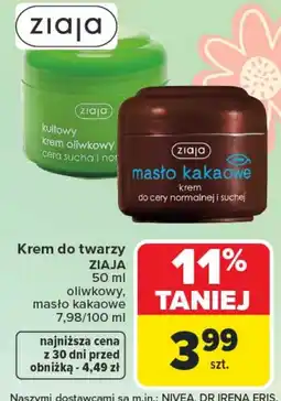 Carrefour Krem do twarzy Ziaja oferta