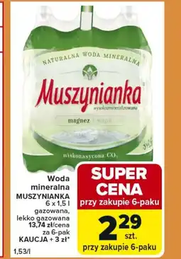 Carrefour Express Woda mineralna Muszynianka oferta