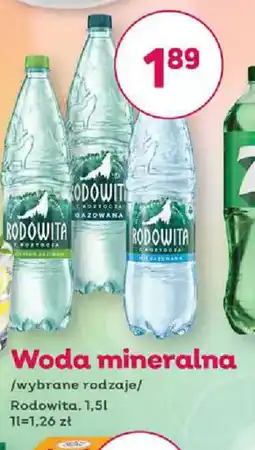 Bliski Woda mineralna Rodowita oferta