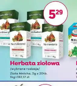 Bliski Herbata ziołowa Zioła Mnicha oferta