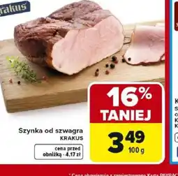 Carrefour Market Szynka od szwagra Krakus oferta