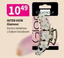 Drogerie Polskie Inter-vion glamour klamra metalowa z białymi kwiatkami oferta