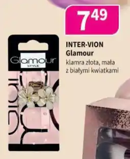 Drogerie Polskie Inter-vion glamour klamra złota, mała z białymi kwiatkami oferta