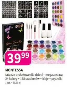 Drogerie Polskie Montessa tatuaże brokatowe dla dzieci - mega zestaw oferta