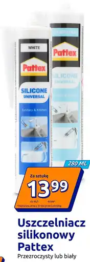 Action Uszczelniacz silikonowy Pattex Przezroczysty lub biały oferta