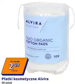 Action Płatki kosmetyczne Alvira 50 sztuk oferta