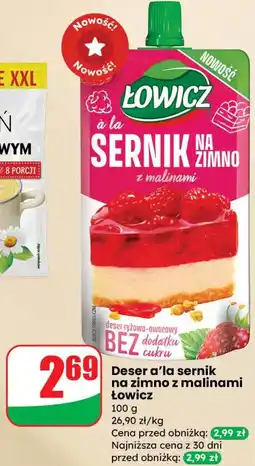 Dino Deser a'la sernik na zimno z malinami Łowicz oferta