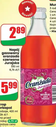Dino Napój gazowany oranżada czerwona Jurajska oferta