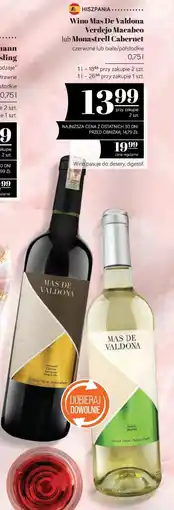 Polomarket Wino Mas De Valdona Verdejo Macabeo lub Monastrell Cabernet oferta