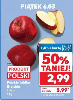 Kaufland Polskie jabłka Bialskie luzem oferta