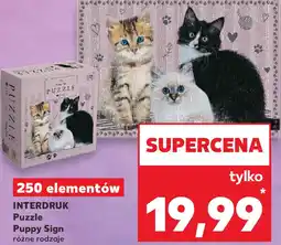 Kaufland INTERDRUK Puzzle Puppy Sign 250 elementów oferta