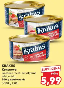 Kaufland Krakus Konserwa Luncheon meat, turystyczna lub tyrolska oferta