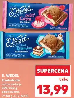 Kaufland E. Wedel Czekolada różne rodzaje oferta