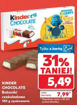 Kaufland Kinder Chocolate Batoniki czekoladowe oferta