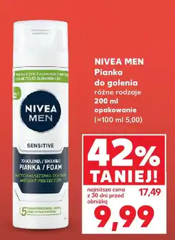 Kaufland Nivea Men Pianka do golenia różne rodzaje 200 ml opakowanie oferta